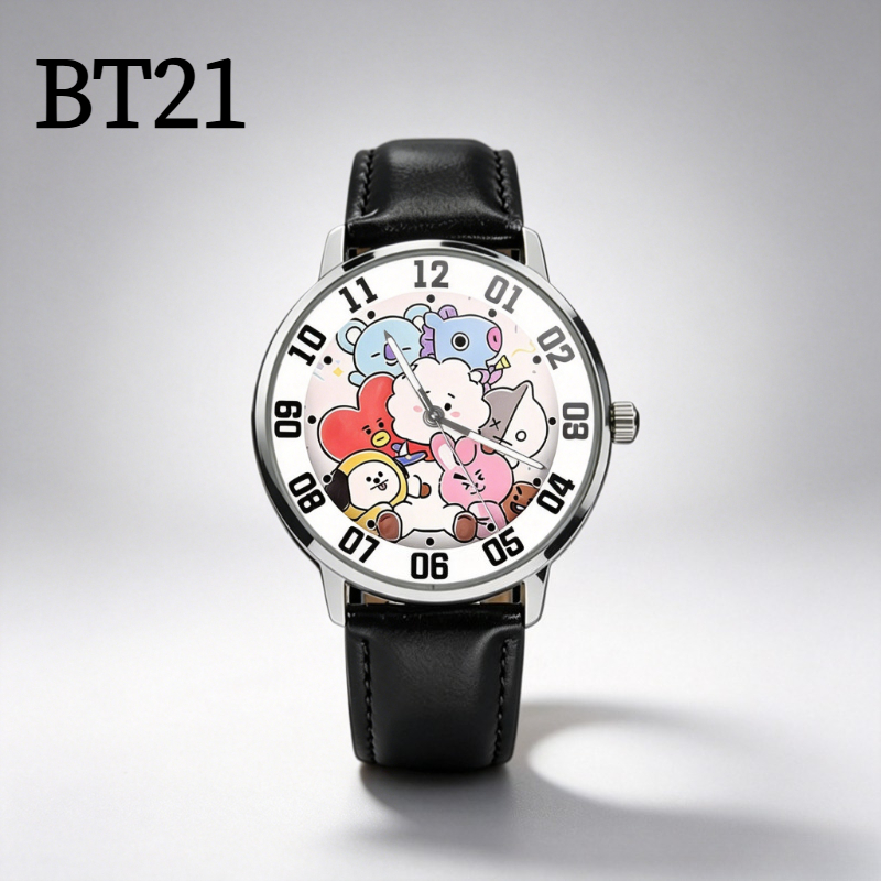 Anime Merchandise Wholesale - BT21 만화 귀여운 학생 시계 카와이