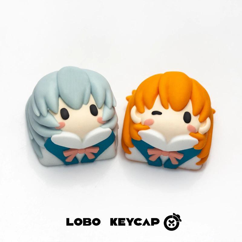 Keycap Artisan Anime - 에반게리온 애니메이션 키캡, 귀여운 소녀 Q