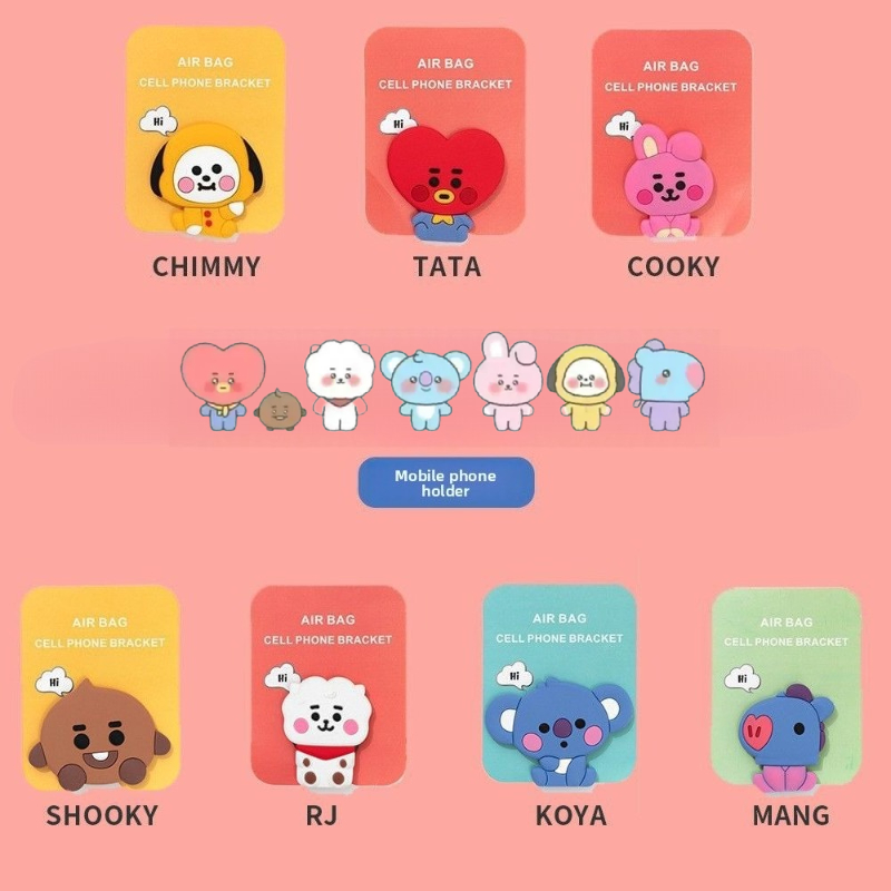 Anime Merchandise Wholesale - BT21 만화 귀여운 실리콘 핸드폰 거치대
