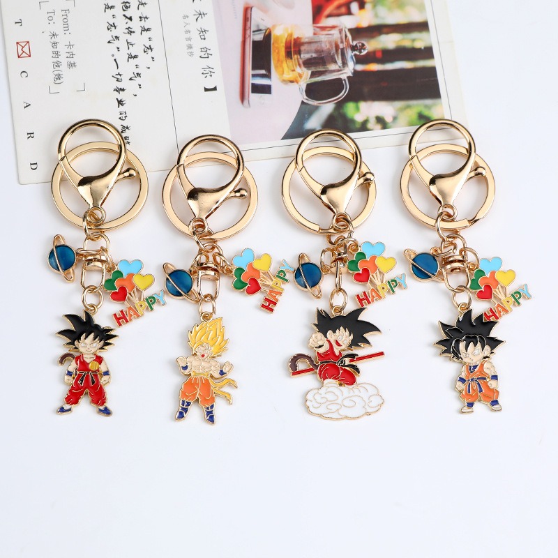 Anime Merchandise Keychains - 새로운 만화 드래곤볼 시리즈 창의적인 금속