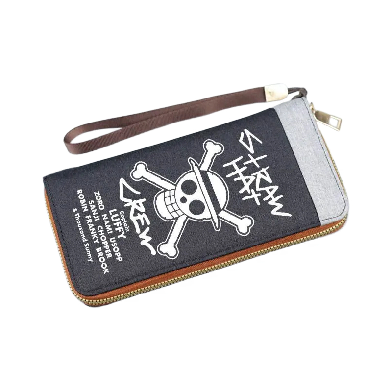 원피스 해골 패턴 만화 롱 지퍼 지갑 커플 동전 지갑  - Anime Merchandise Wholesale 리뷰 및 가격