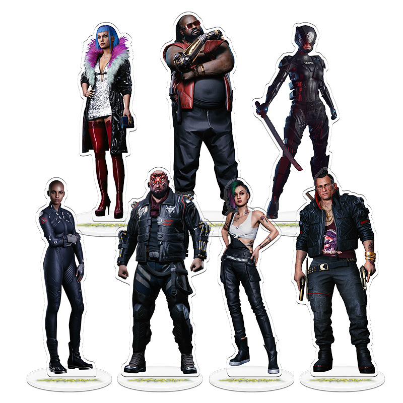 사이버펑크 2077 V 게임 굿즈 스탠드 모델 플레이트 - Anime Merchandise Figures 리뷰 및 가격