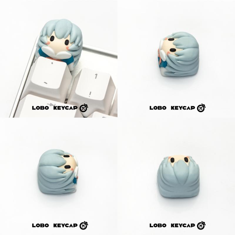 에반게리온 애니메이션 키캡, 귀여운 소녀 Q 버전, 아 - Keycap Artisan Anime 리뷰 및 가격