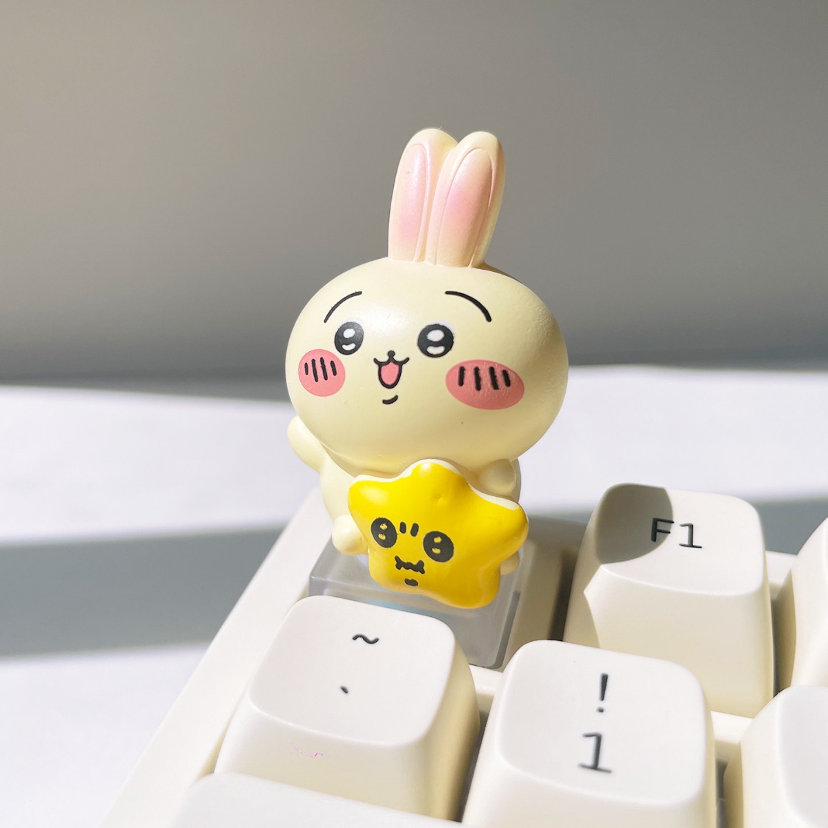 귀여운 Chiikawa Usagi Momonga 수지  - Keycap Artisan Anime 리뷰 및 가격