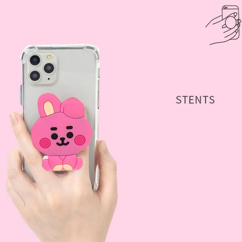 BT21 만화 귀여운 실리콘 핸드폰 거치대 카와이 접이 - Anime Merchandise Wholesale 리뷰 및 가격