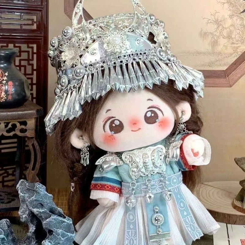20cm 면인형 - 중국 전통 미아오장 시리즈 아기옷  - Plush Doll Anime 리뷰 및 가격