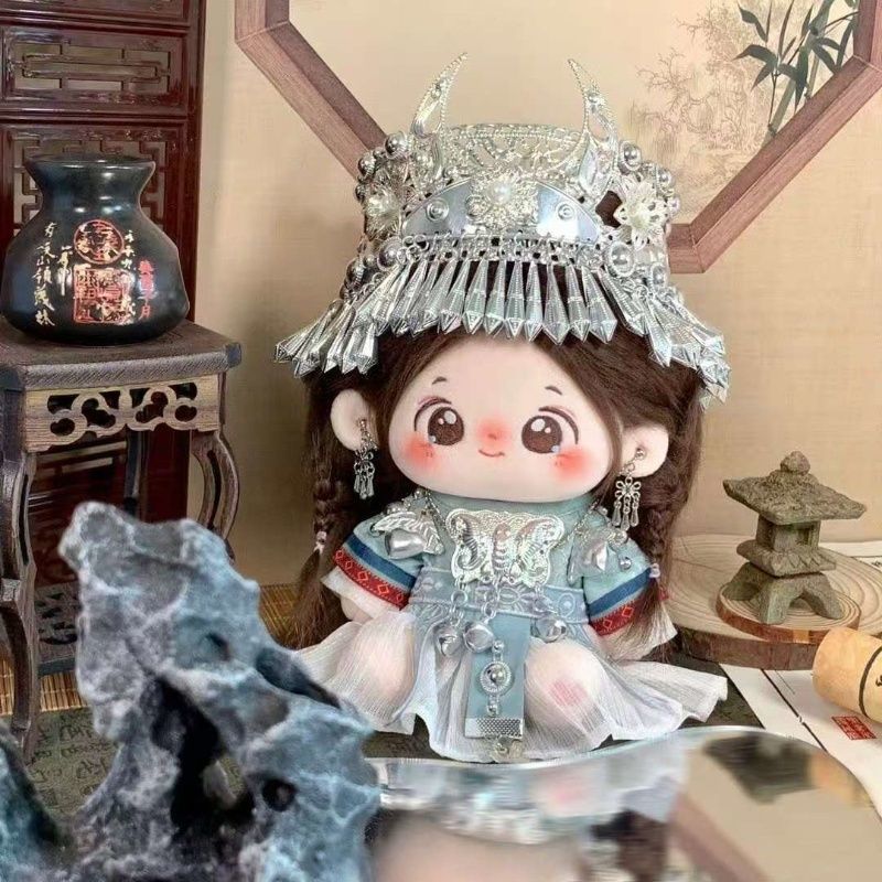 20cm 면인형 - 중국 전통 미아오장 시리즈 아기옷  - Plush Doll Anime 리뷰 및 가격