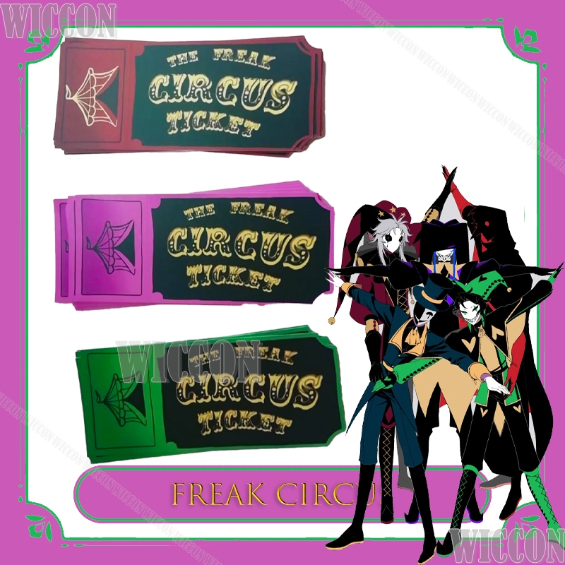 프릭 서커스 티켓 카드 레드 그린 핑크 애니메이션 수집 - Anime Merchandise Europe 리뷰 및 가격