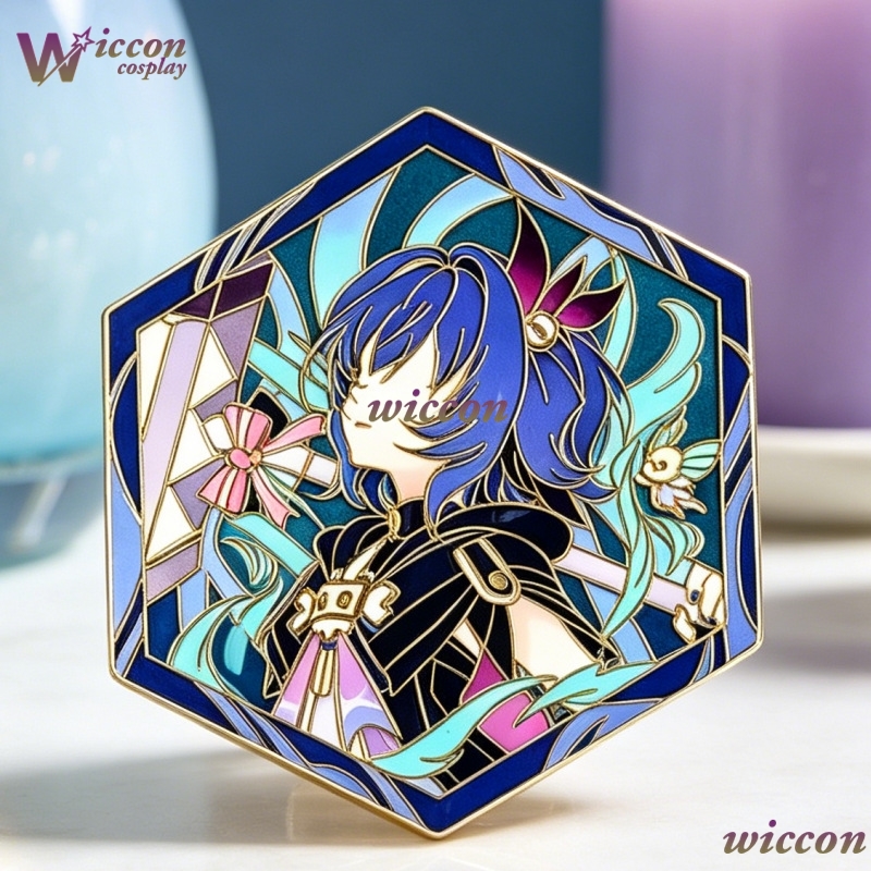 유니폼 겐신 임팩트 프룬 육각형 오리지널 도진 핀 에칭 - Anime Merchandise Europe 리뷰 및 가격