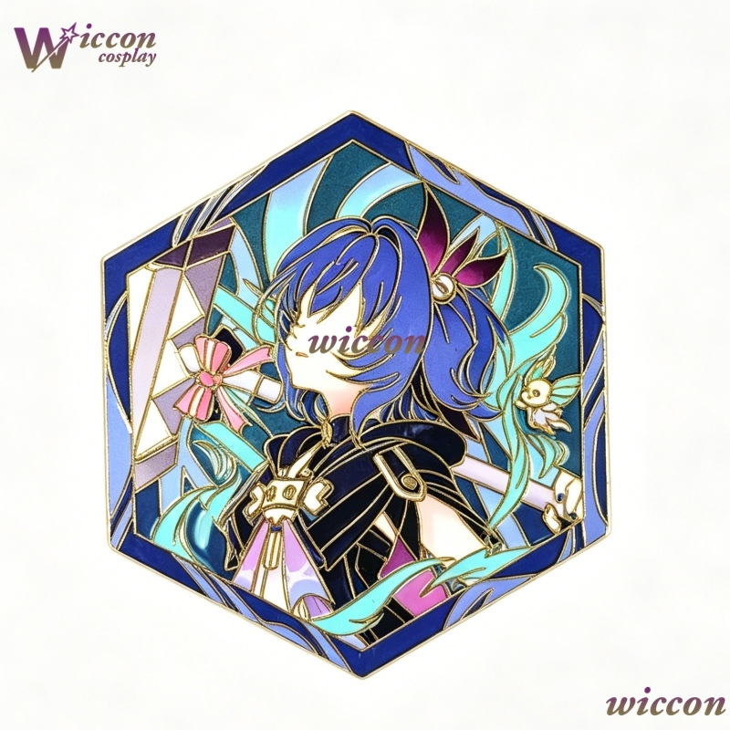 유니폼 겐신 임팩트 프룬 육각형 오리지널 도진 핀 에칭 - Anime Merchandise Europe 리뷰 및 가격