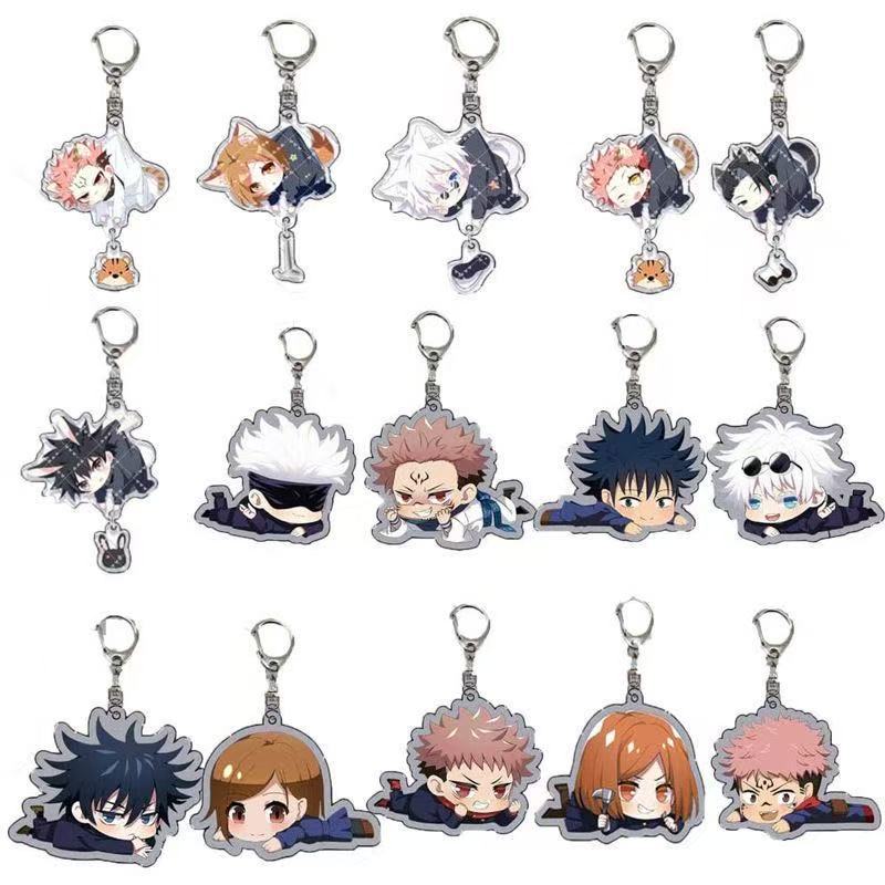 신상 주술회전 아크릴 키체인 귀여운 만화 캐릭터 고죠  - Anime Merchandise Keychains 리뷰 및 가격