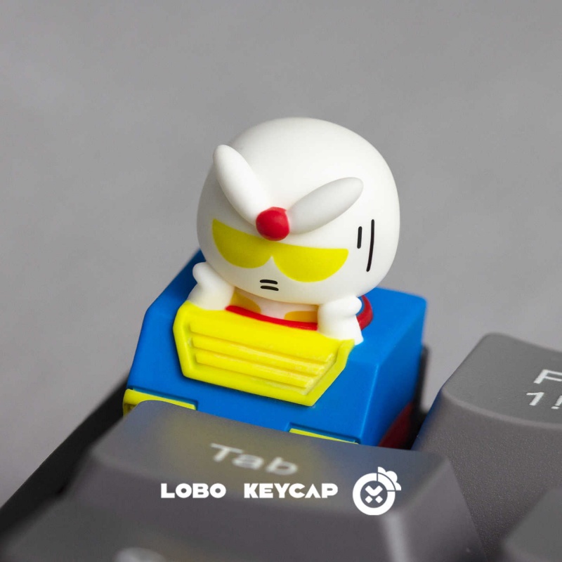 LOBO Chibi 건담 자쿠 아티산 맞춤형 레진 반투 - Keycap Artisan Anime 리뷰 및 가격