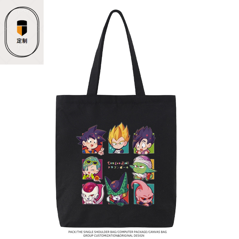 드래곤볼 베지터 손오공 치비 만화 귀여운 캔버스 가방  - Anime Merchandise Wholesale 리뷰 및 가격